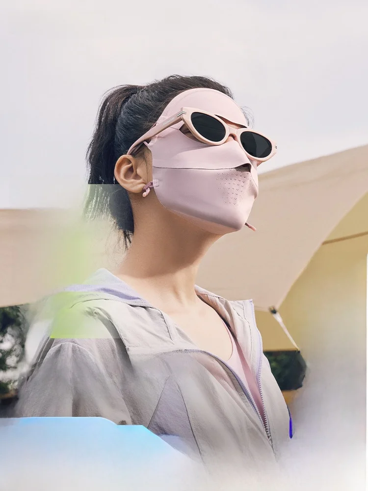 

Маска для лица из листьев банана для полной защиты от солнца, женская маска для лица с УФ-защитой, медицинская косметическая маска-щиток для лица, летняя маска для езды на велосипеде