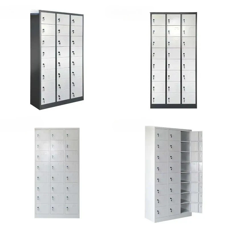 24 Door Steel Parcel Locker with Separate Key Lock for School Gym Staff