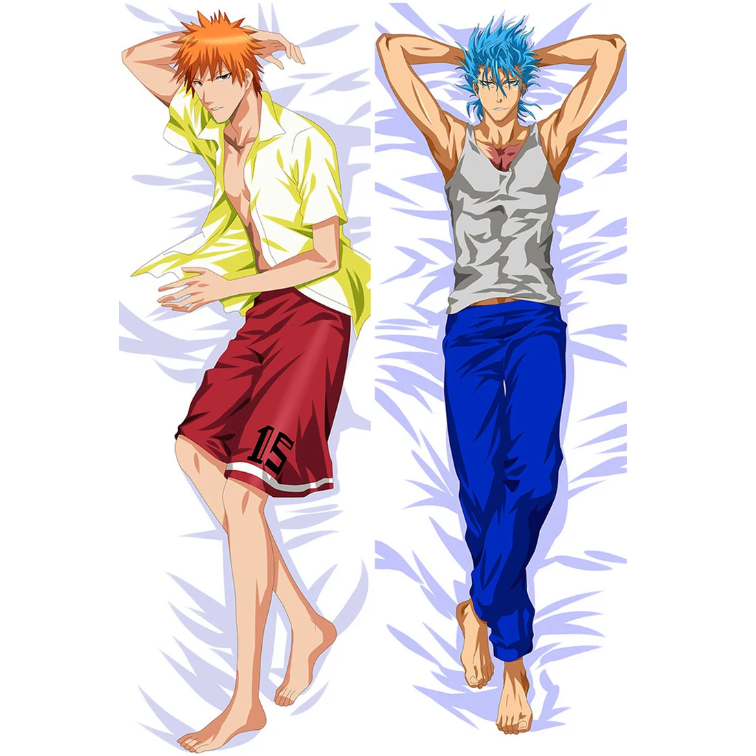 Japanese Anime Ichigo Kurosaki Grimmjow Bleach Hugging Body Pillow Cover Case Bedding Pillowcase Covers