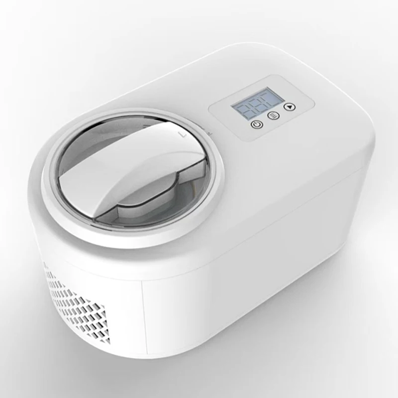 W pełni automatyczna maszyna do lodów do użytku domowego, kompaktowa maszyna do lodów, automatyczne mieszanie, domowa maszyna do lodów, maszyna do jogurtu.