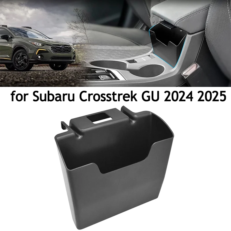 

Для Subaru Crosstrek GU 2024 2025, подвесной ящик для хранения автомобиля на центральной консоли, подлокотник, вешалка для хранения, карман, аксессуары для салона автомобиля