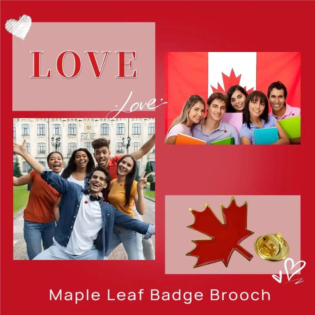 Maple Brooches Enamel Leaf Pins Lapel Badges for Fall Clothing Bag Backpack Jewelry Decors