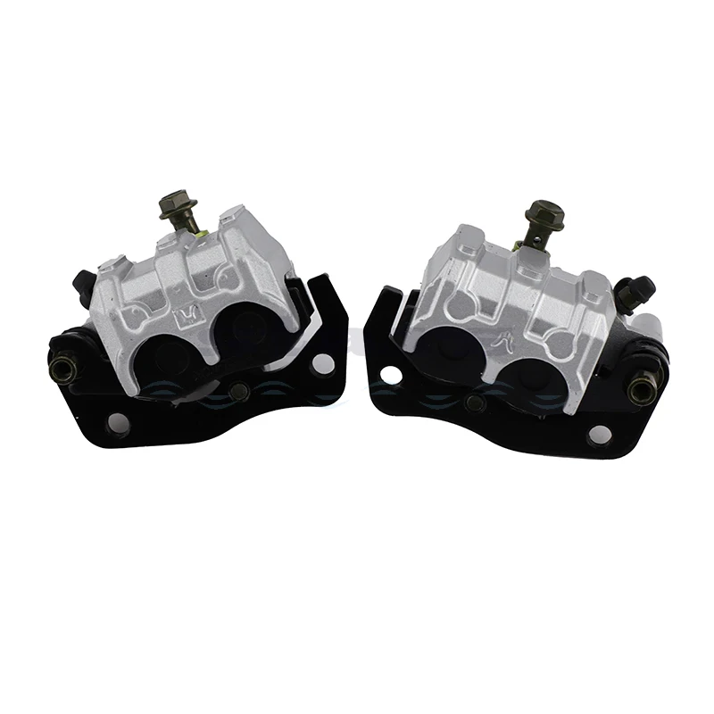 Motorcycle ATV Dirt Bike Scooter Left Right Brake Caliper Pads Assembly For Yamaha Rhino 660 450 YXR660 2004-2009