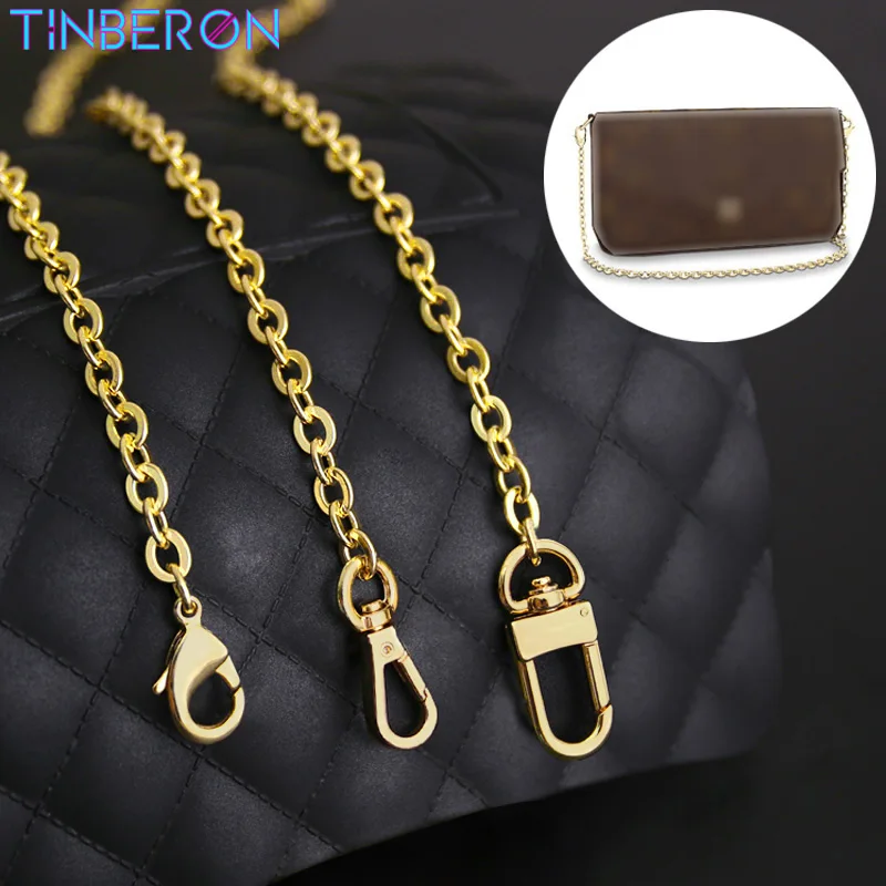 

TINBERON Chain Straps High-end Woman Bag Metal Chain Fashion Bags Accessory DIY Bag Strap Replacement Luxury Brand Chain Straps