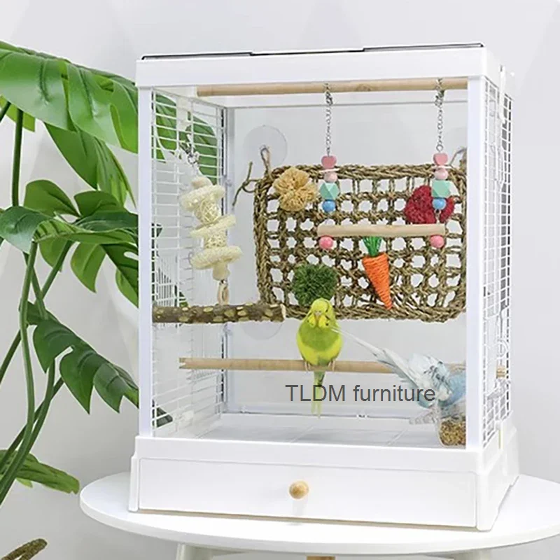 

Window Portable Bird Cages Outdoor Parrot Decoration Backpack Bird Cages Habitat House Gabbia Pappagallo Bird Supplies