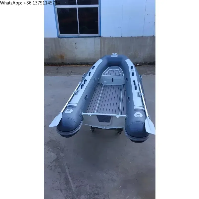 Deep V Aluminum Hull Inflatable Dinghy (RIB Boat) – Double Aluminum Rowing Boat