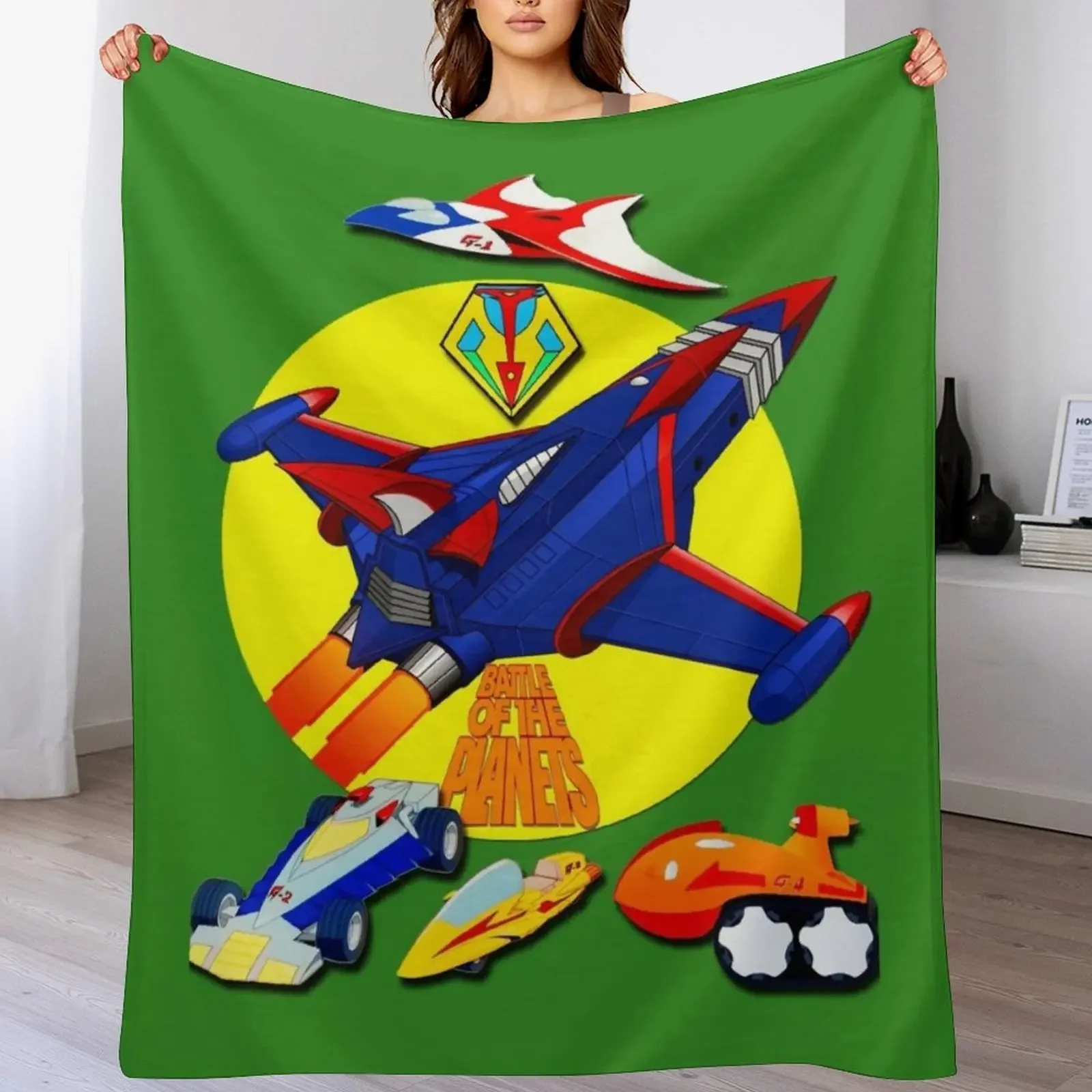 Battle of The Planets Gatchaman Vehicle Logo \t Throw Blanket decorative Luxury St Fashion Sofas Blankets