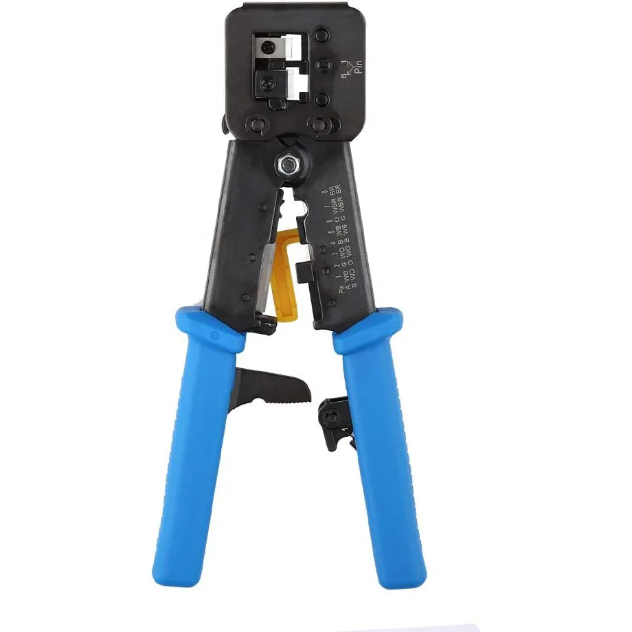 RJ45 crimper hand network tools pliers RJ12 cat5 cat6 8p8c Cable Stripper pressing clamp tongs clip multi function