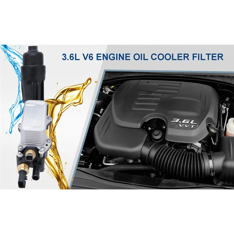 

For Dodge Jeep Ram 17-21 Engine Oil Filter Housing 68596318AB 68596317AB 68596317AA 68310865AA 68105583AG