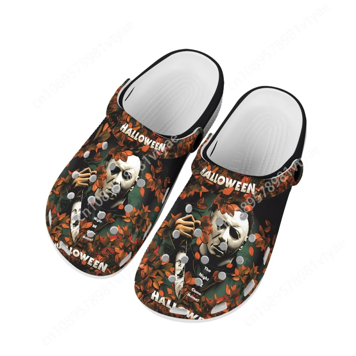 Custom Horror Michael Myers zoccoli Casual pantofole antiscivolo Halloween Horror Movie Hole Shoes Unisex coppia sandali da spiaggia