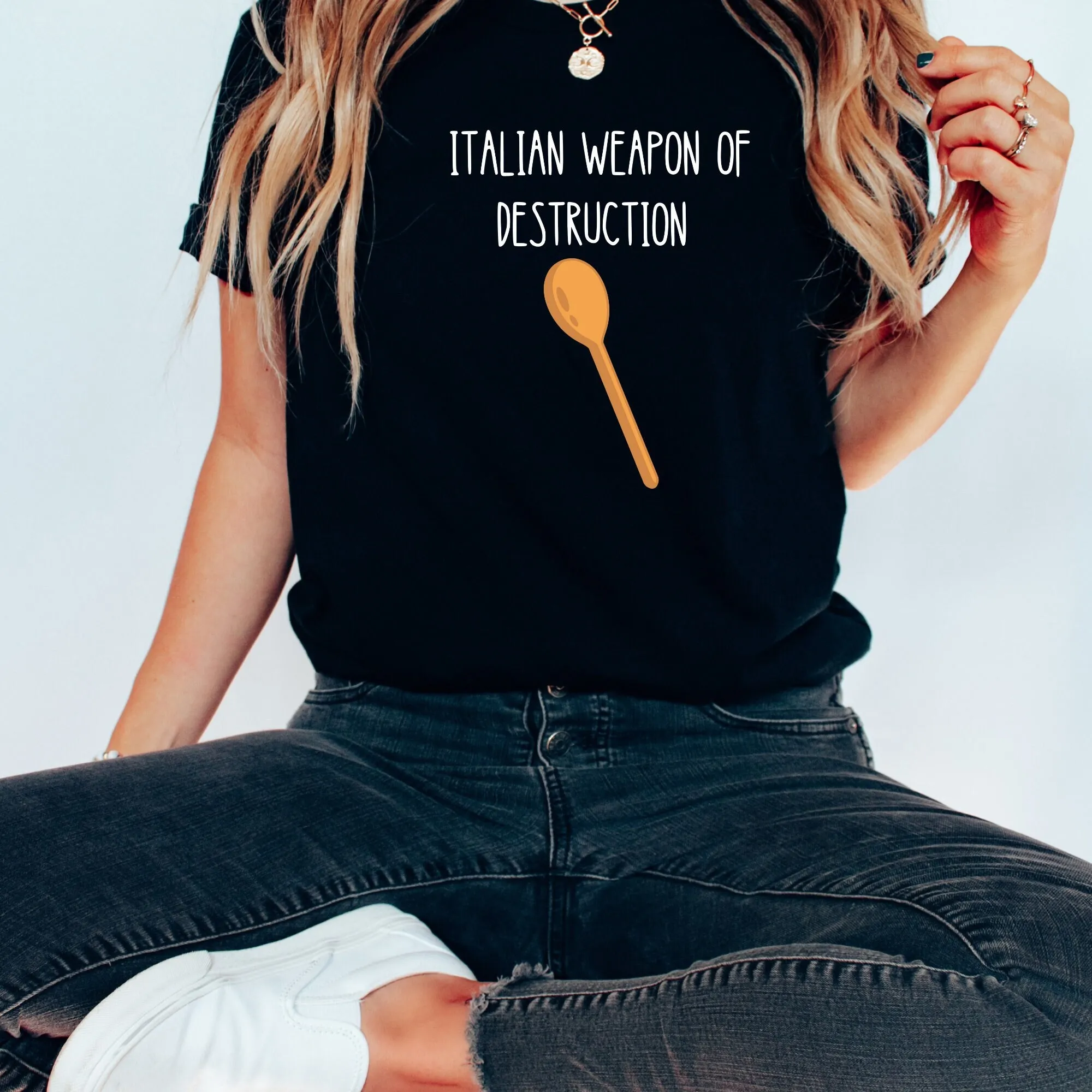 

Funny Italian T Shirt s Wooden Spoon Jersey Perfect for Festivals and Events