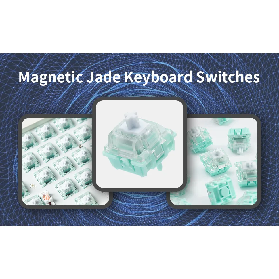 Gateron Magnetic Jade Keyboard Linear Switches HIFI Mahjong Sound Customized Hot Swappable Keyboard Switch Gaming