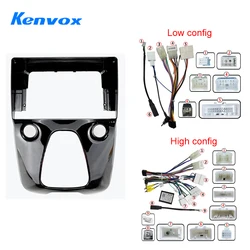 android Car radio Canbus Box Decoder For Toyota Aygo Peugeot 108 Citroen C1 2014 + 10.1 inch Wiring Harness Plug Power Cable
