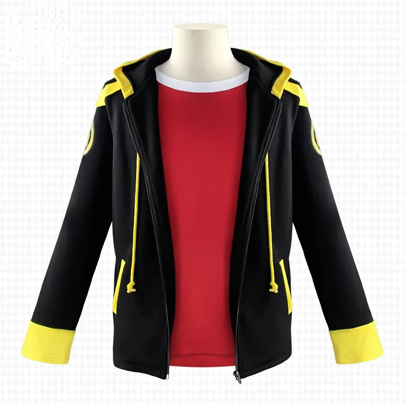 Cosplay Costume Mystic Messenger Saeyoung Choi Cosplay Zipper Jacket Red T-shirt Cosplay Anime Game Clothes