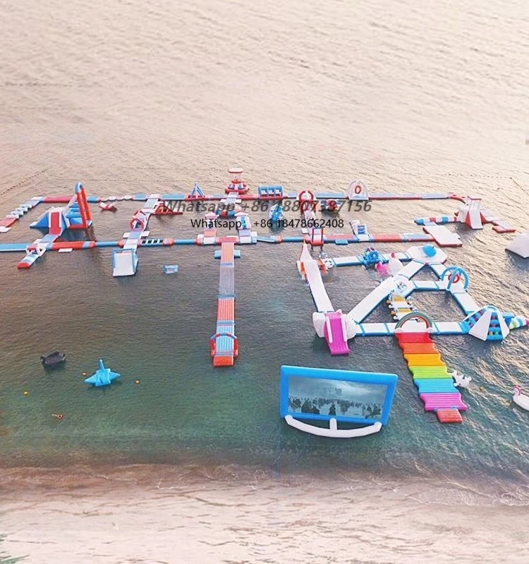 Adult Inflatables Floating Water Amusement Park Equipment Supplier Inflatable Pool Obstacle Water Park Equipment Inflatable Aqua
