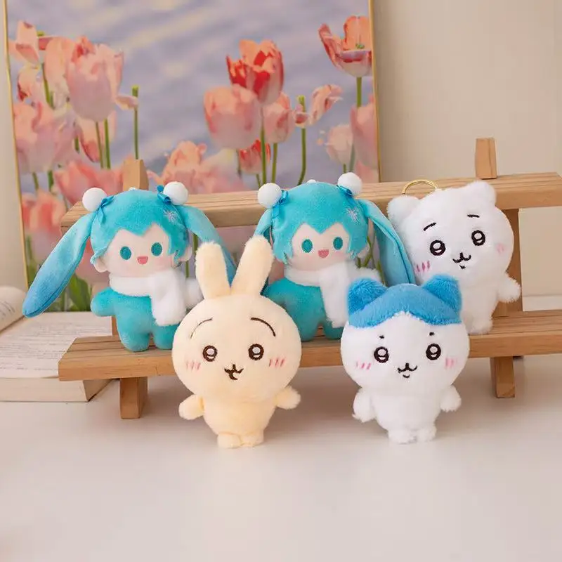 最新の初音ミクバックパックペンダントキーホルダー人形かわいいぬいぐるみぬいぐるみ人形漫画アニメかわいい適切なギフト楽しい人形