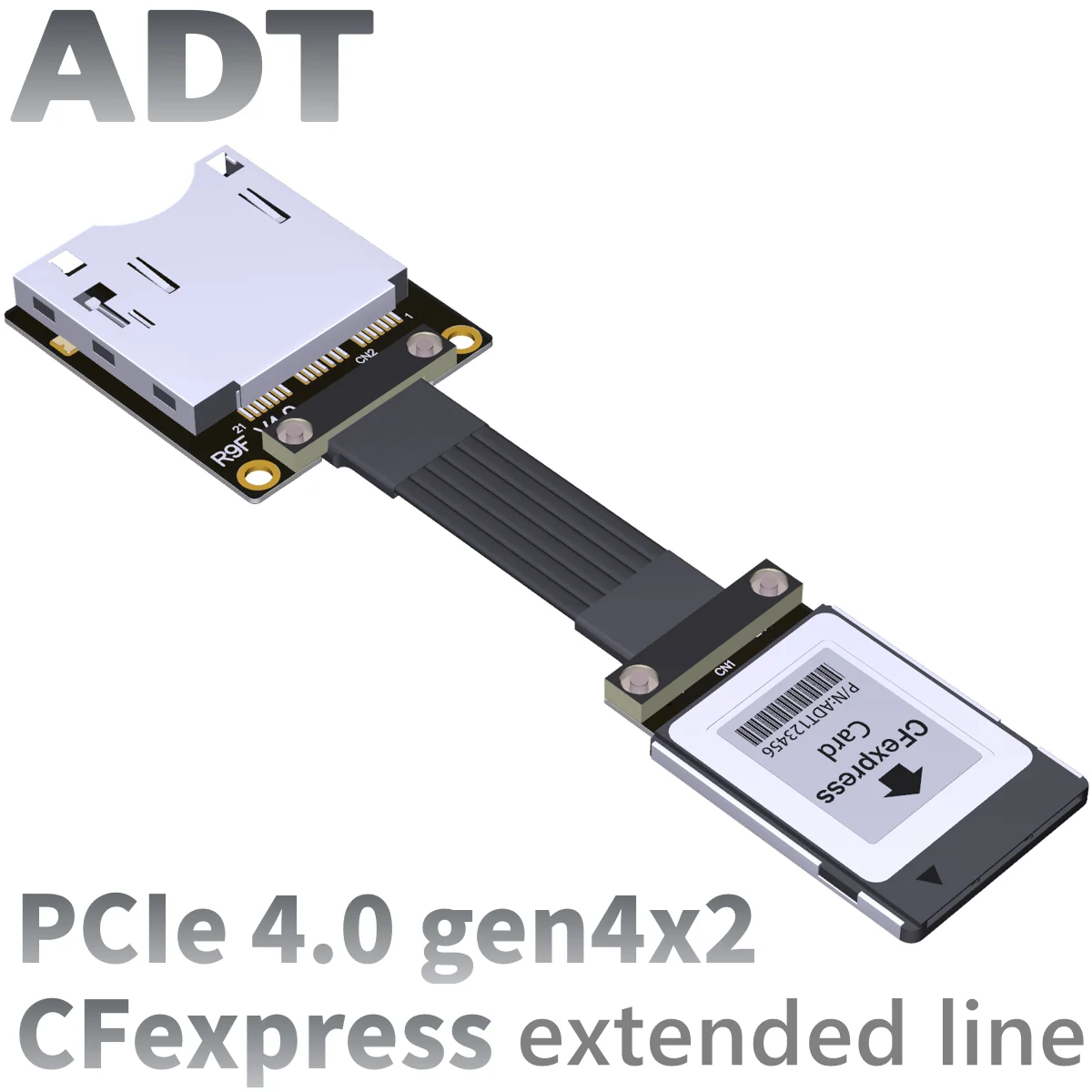 PCIe 4.0x2 CFexpress type-B memory card extension cable gen4x2 full-speed stable