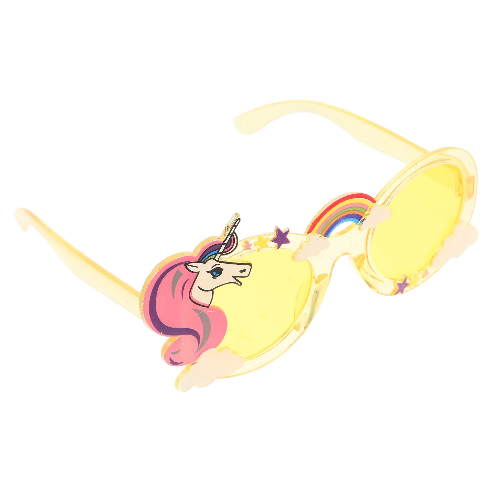 

Милые радужные очки с единорогом и героями мультфильмов, забавные вечерние очки, реквизит для фотосессии, солнцезащитные очки для дня рождения, тематические украшения, забавные очки