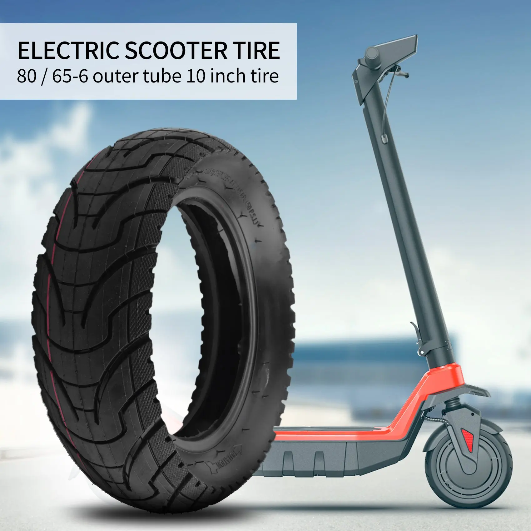 

1Pcs 80/65-6 Tyre 10X3.0-6 Tyre For Electric Scooter Speedual Grace 10 Zero 10X 10 X 3.0-A93R