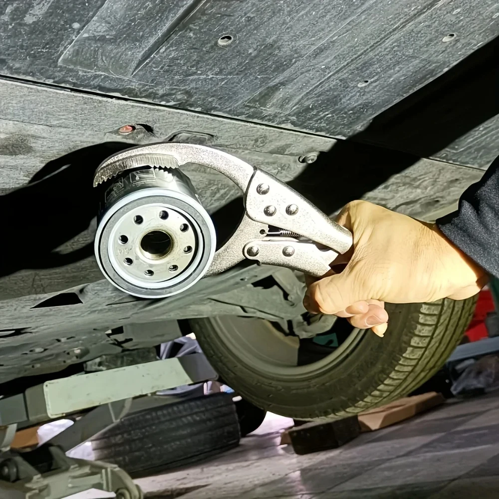 Clamp Filter Wrench Oil Grid Wrench Oil Change Adjustable Multi-Function Engine Oil Filter Wrench Car Disassembly Tool Repair image 4