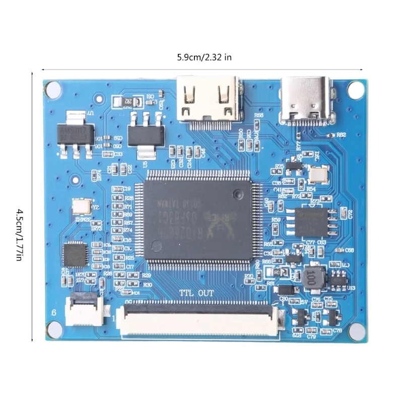 Touch Panel Board 50pin TTL LCD Screen Panel Driver Board Controller Mainboard