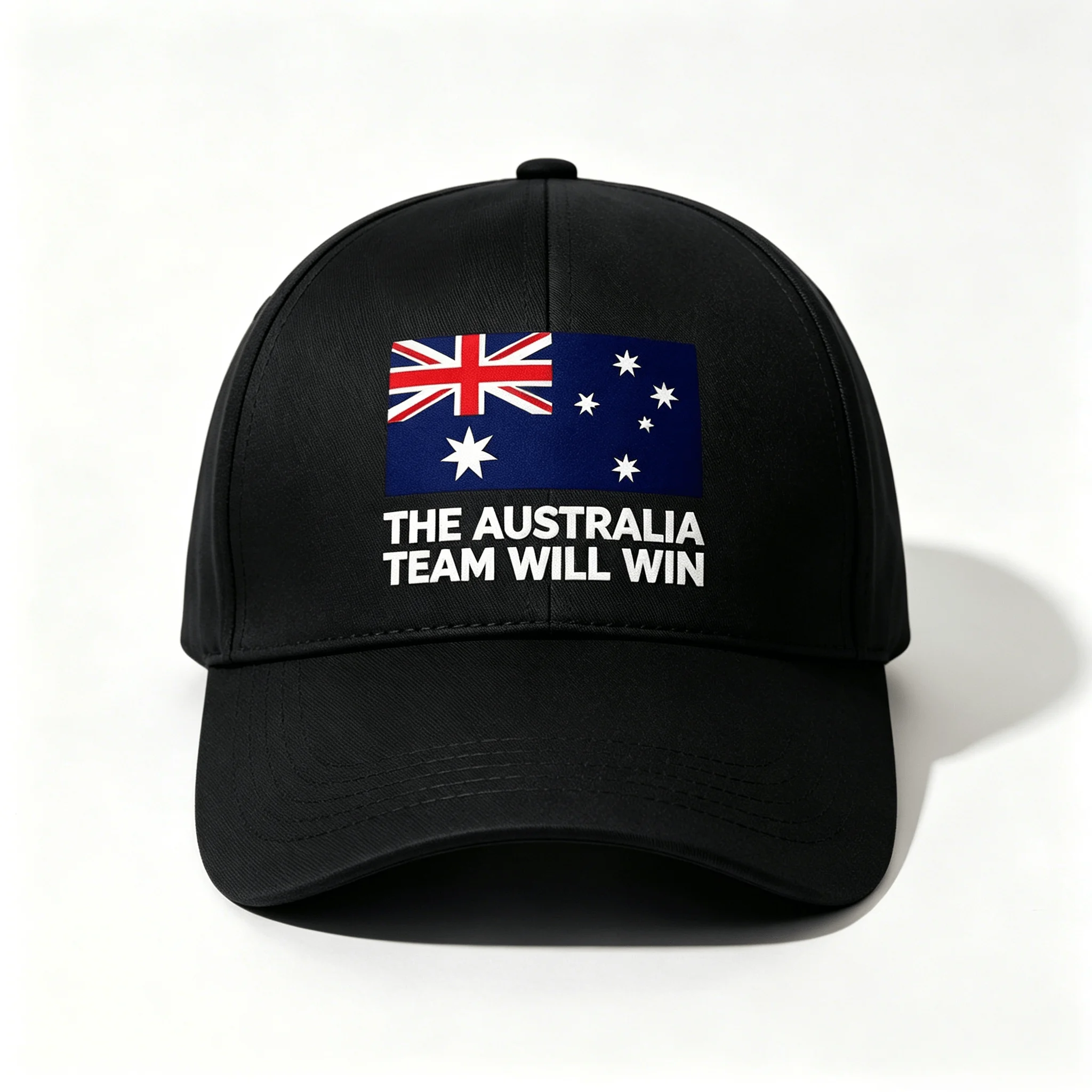 Australia Flag Baseball Cap THE AUSTRALIA TEAM WILL WIN Cheer Slogan Unisex Adjustable Sports Fan Street Fashion Daily Headwear view 2