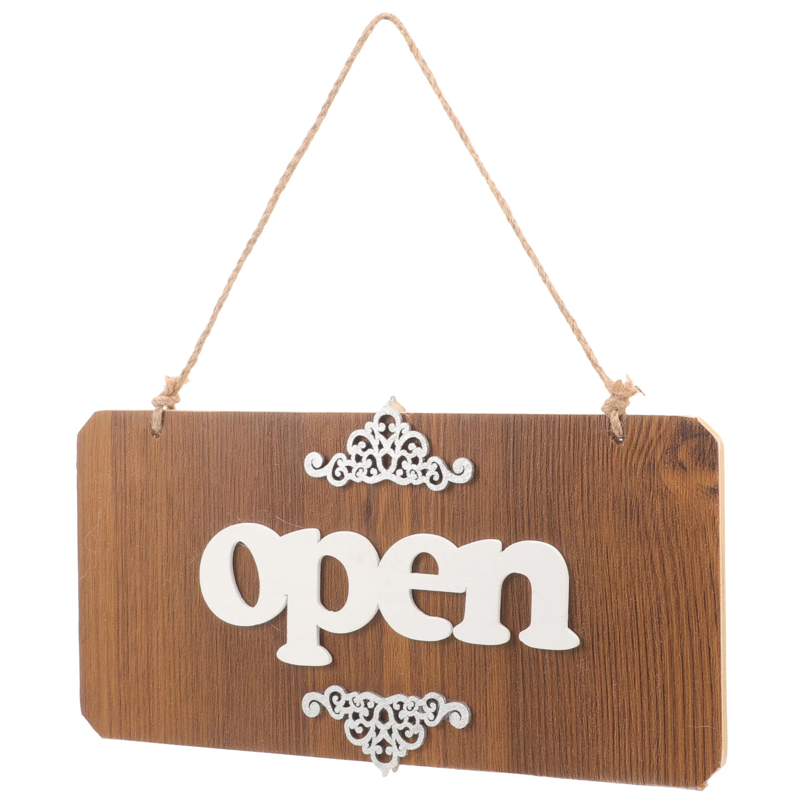 

Door Plate Ornaments Business Sign Wood Open Closed Hanging Nordic Signs for Store