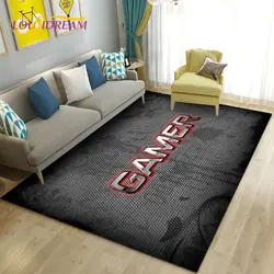 3D Cartoon Gamer Game Over Area Rug Large,Carpet Rug for Living Room Bedroom Sofa Doormat Decoration,Kid Play Non-slip Floor Mat