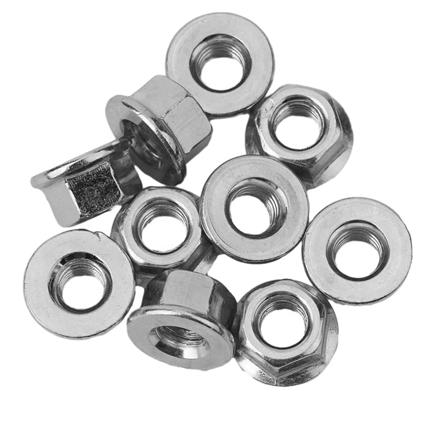 

M8 Bar Nuts High Quality Hot Sale Kit Metal Parts Portable Silver Useful 10pcs Beautiful Brand New Popular New