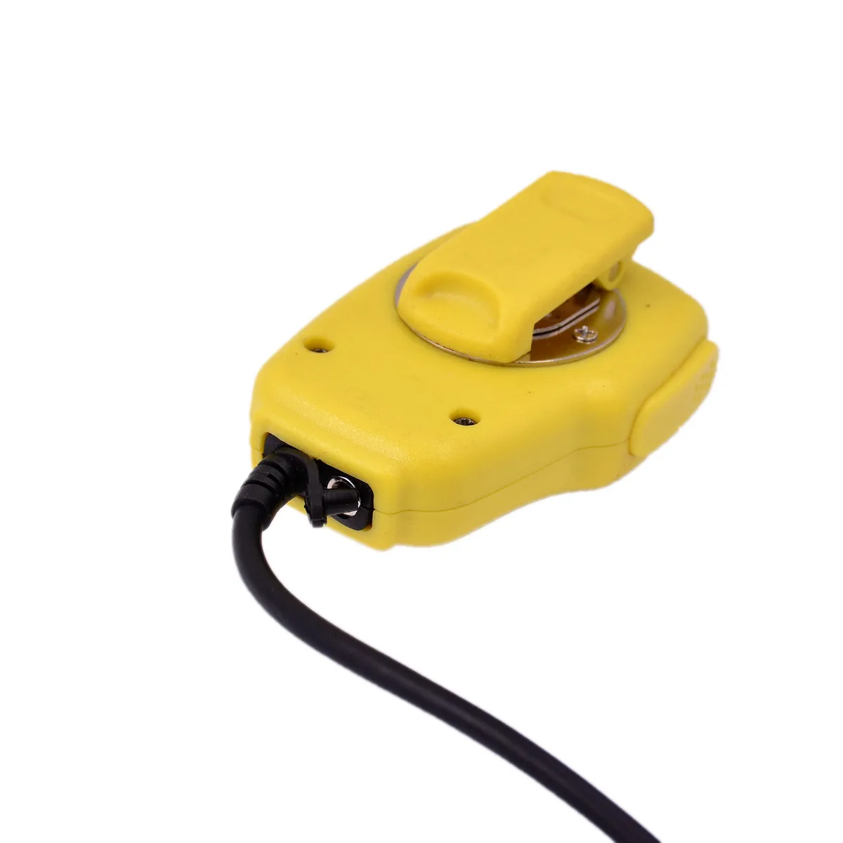 Micrófono amarillo portátil altavoz de hombro llave PTT para TYT HYT KENWOOD Baofeng Walkie Talkie 2 pines Mini