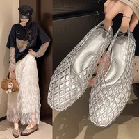 New V-mouth Crystal Jelly Shoes Fashionable, Versatile, Comfortable, Flat Bottom Single Shoes, Casual Sandals for Women - Image 5