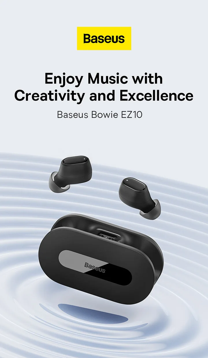 

EZ10 True Wireless Bluetooth Earphones 5.3 Half in Ear Music Game Long Range 2023 New High Tune