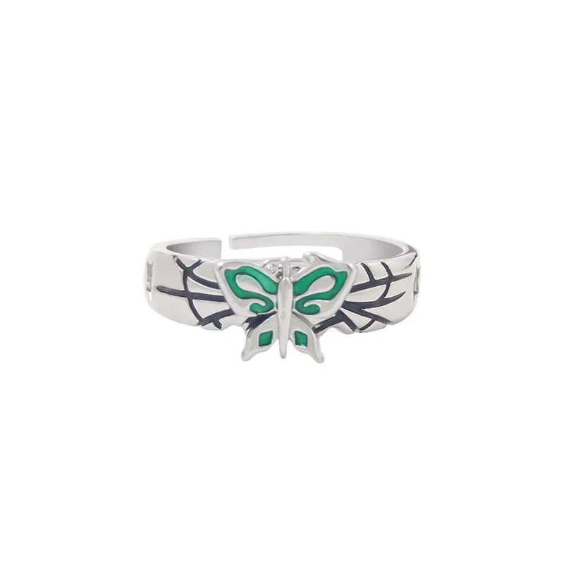 Anime JoJo Bizarre Adventure Rings Kujo Jotaro Adjustable Opening Ring Unisex Cosplay Jewelry Accessories For Friends Gift