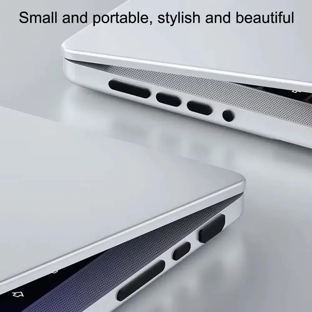 Suitable for Apple MacBook M5 M4 Air Pro 14 16 Inch Notebook Dust Plug Cover Headphone Jack Plug SD Card Slot Plug Silicone Soft