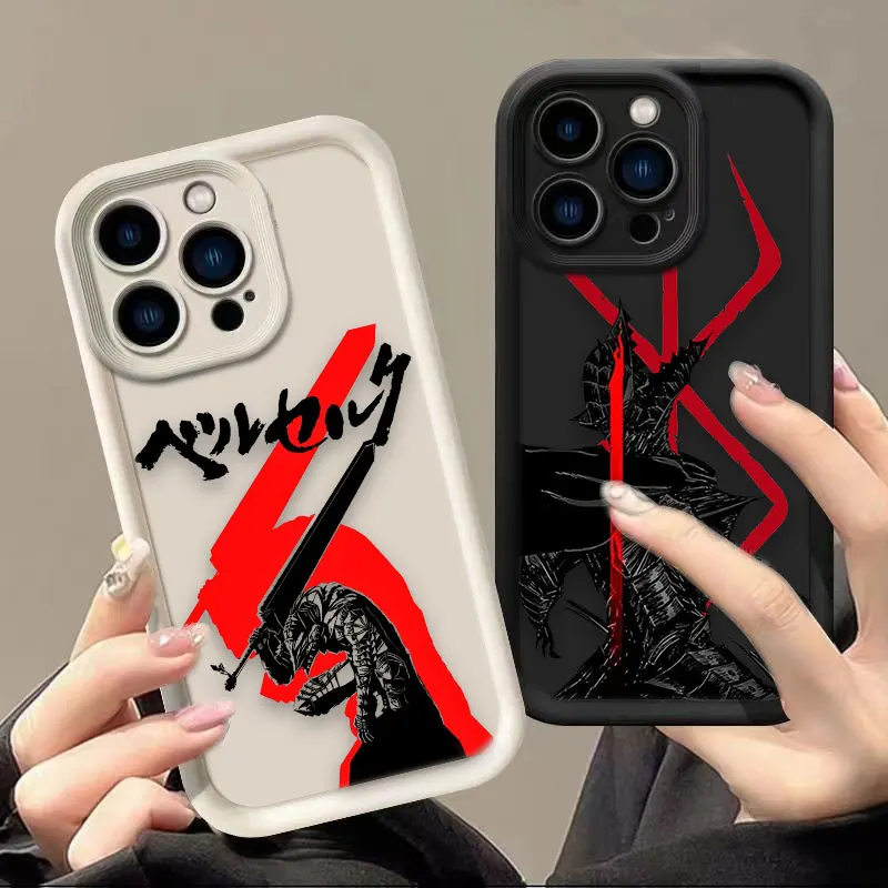 

Чехол для телефона B-Berserk G-Guts Sketch для iPhone Apple 17 AIR 16 16E 11 12 13 14 15 8 7 SE X XS XR Plus Pro Max, силиконовый чехол