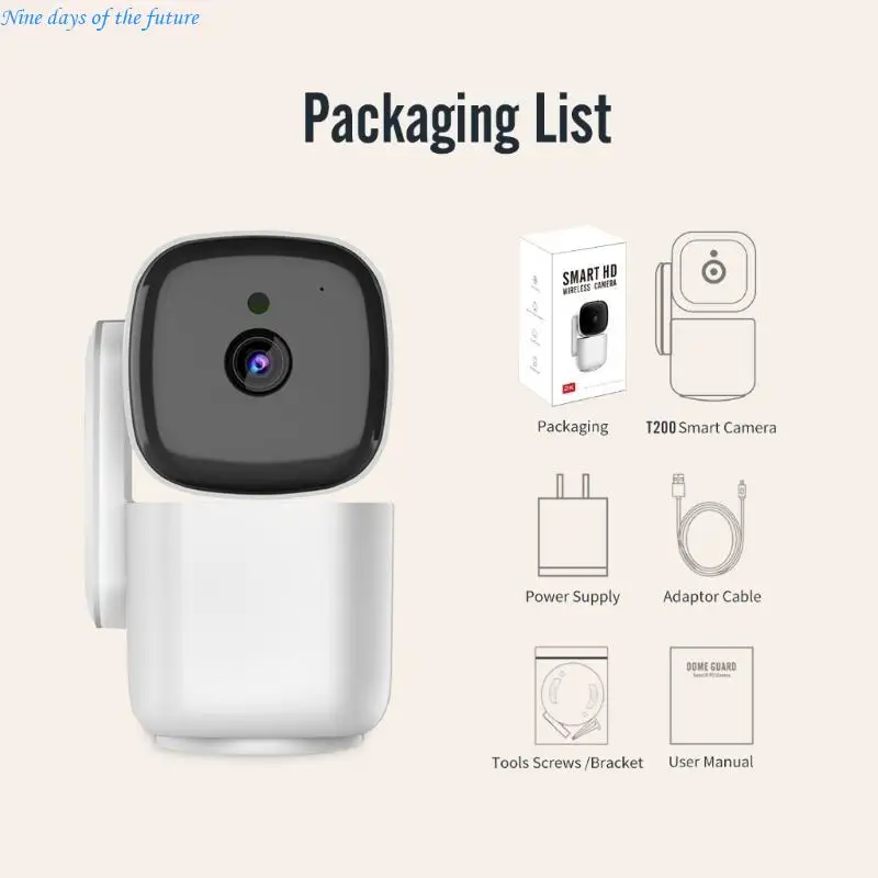 Wireless Security Camera With 1080P Motion Detection and Night Viewing 360 Degree Rotating View Easy Installation E65A