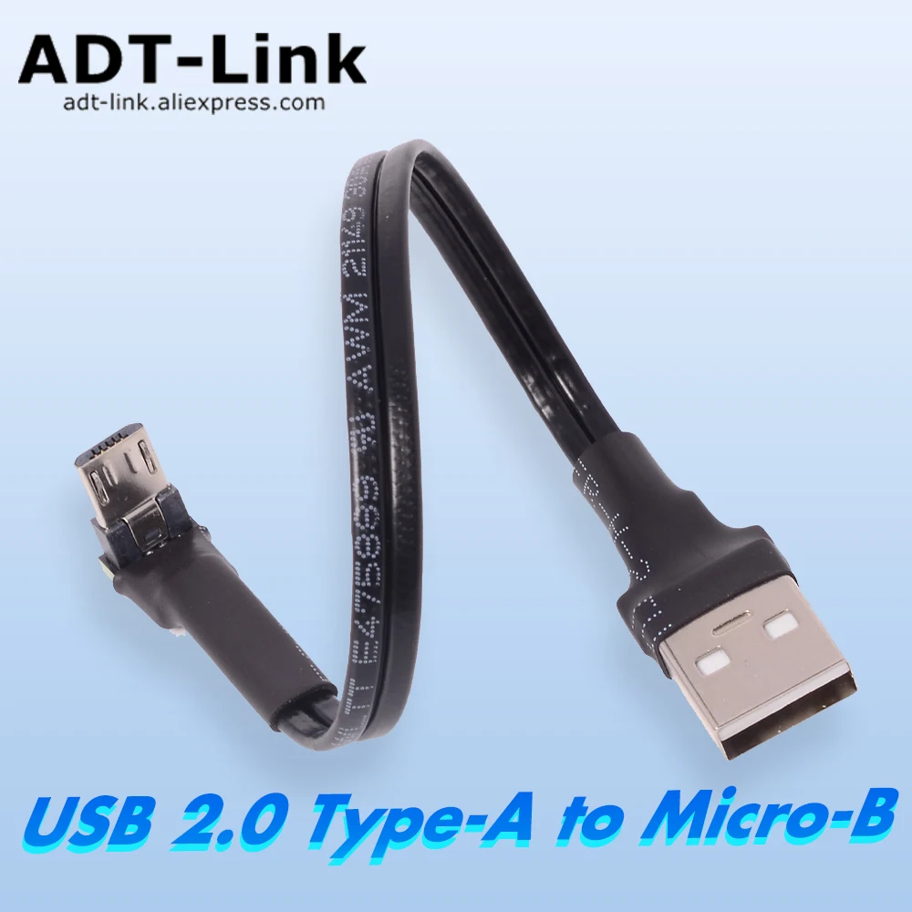 USB 2.0 Cable Type-A to Micro-B Male to Male OTG 0.48Gbps 3A Wire 8Pin High Current Charging Cable for HDD Industrial Camera