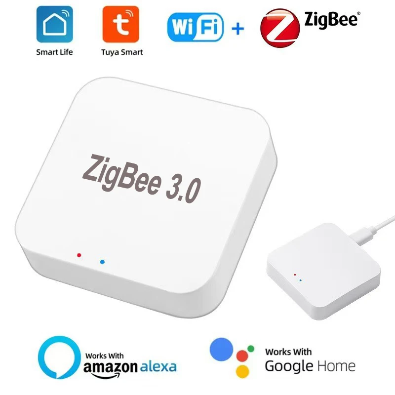 Hub gateway Tuya Zigbee3.0, ponte Smart Home, telecomando wireless per app Smart Life, dispositivo di automazione, funziona con Alexa e G