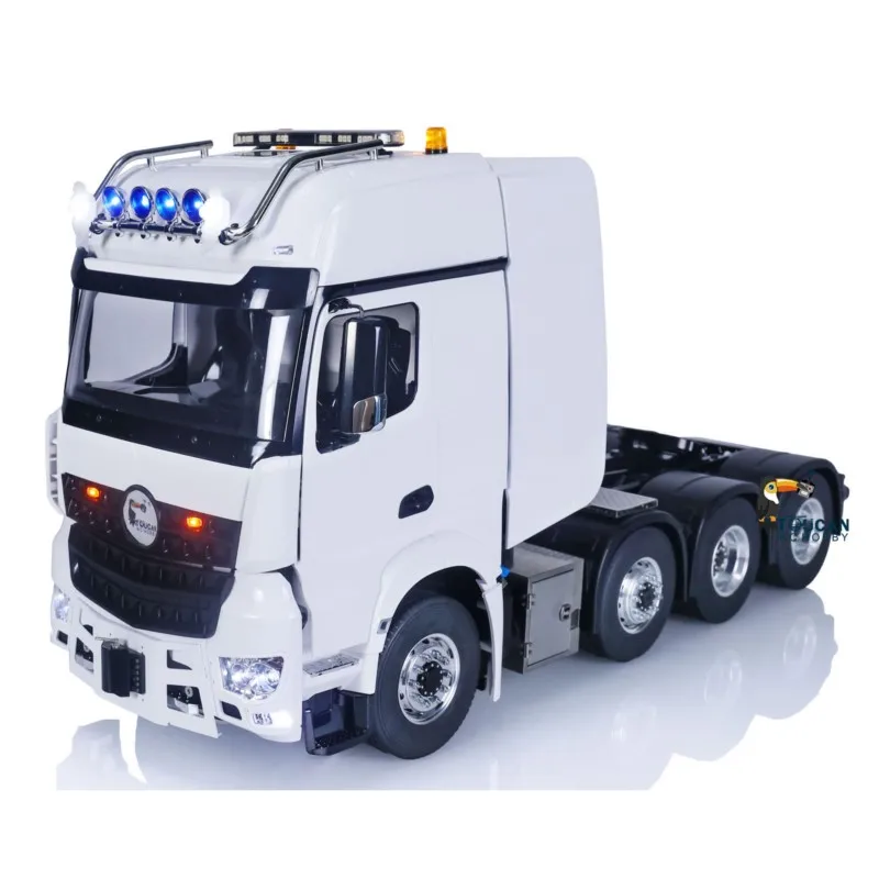 1/14 LESU 8X8 camión Tractor RC 4 ejes transmisión de 3 velocidades 3363 RTR TOUCAN HOBBY DIY Control remoto coche chasis de Metal vehículo