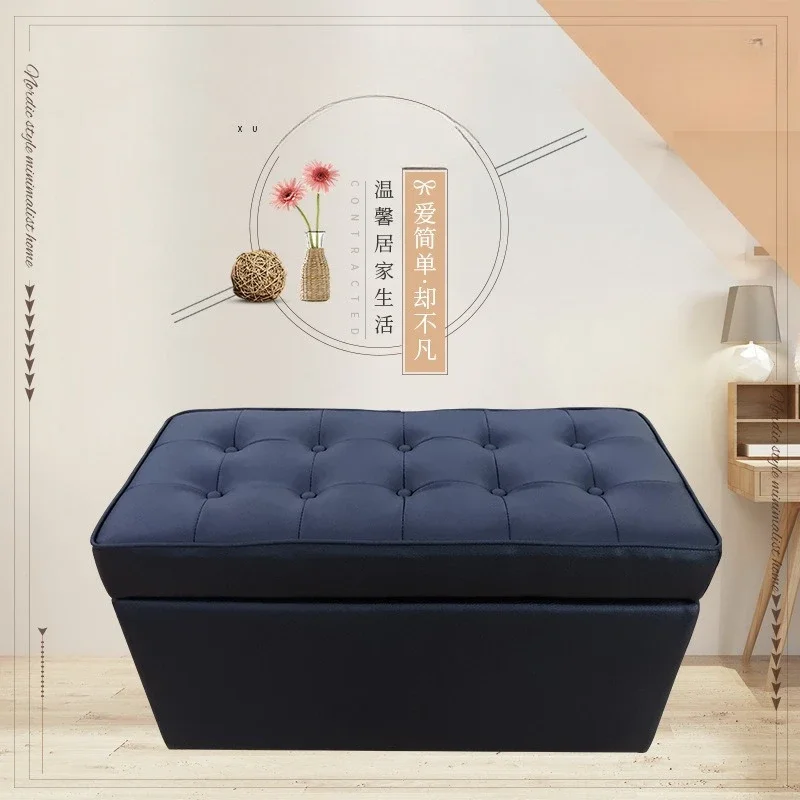 American sofa pedal stool Nordic modern simple bedside stool household storage storage