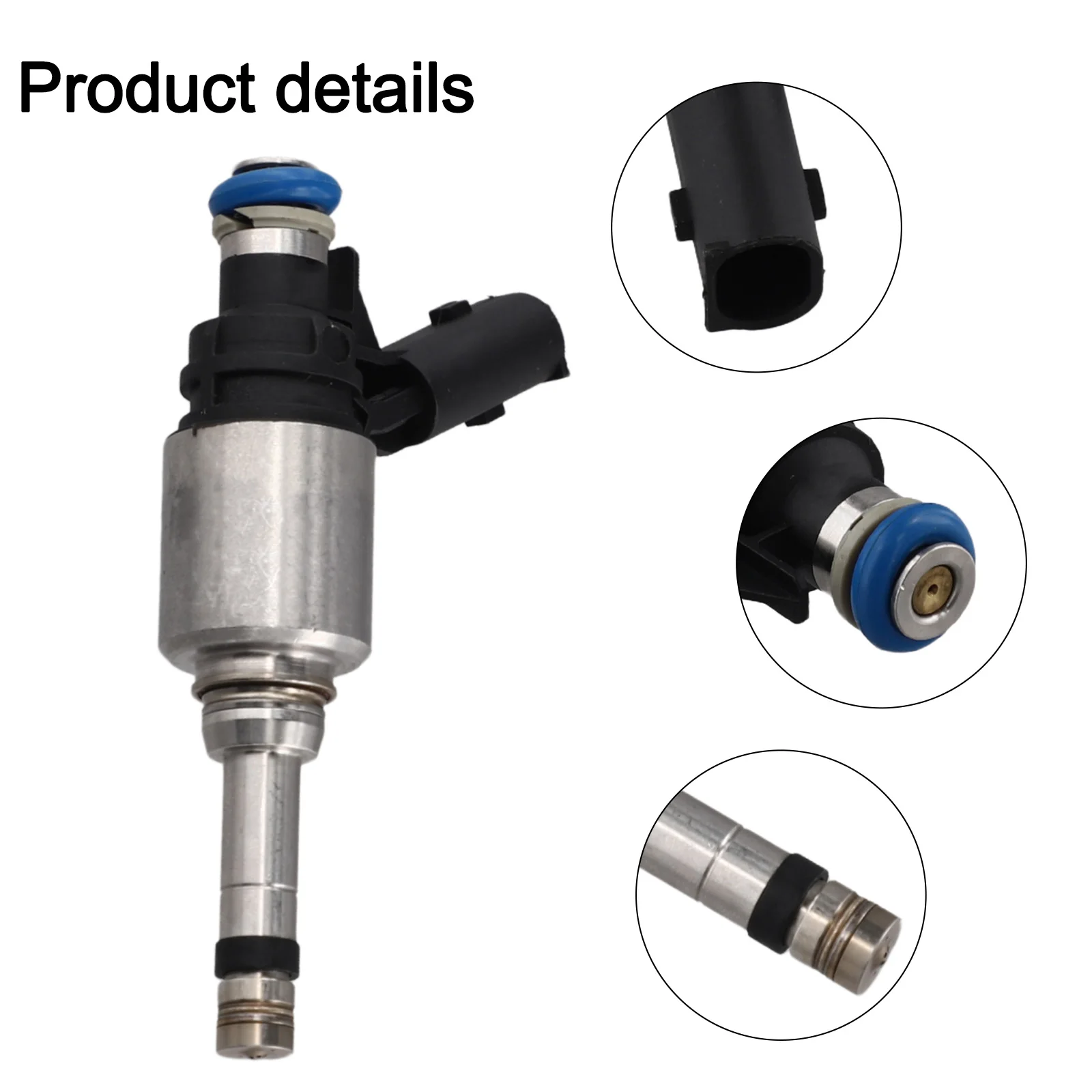 Black Silver Fuel Injector for Hyundai For Sonata For Kia 2015 2023 Quick Install Wear Resistant Non Deformation