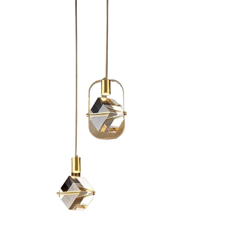 

Italian crystal bedside chandelier, luxurious modern elegant master bedroom bedside lamp