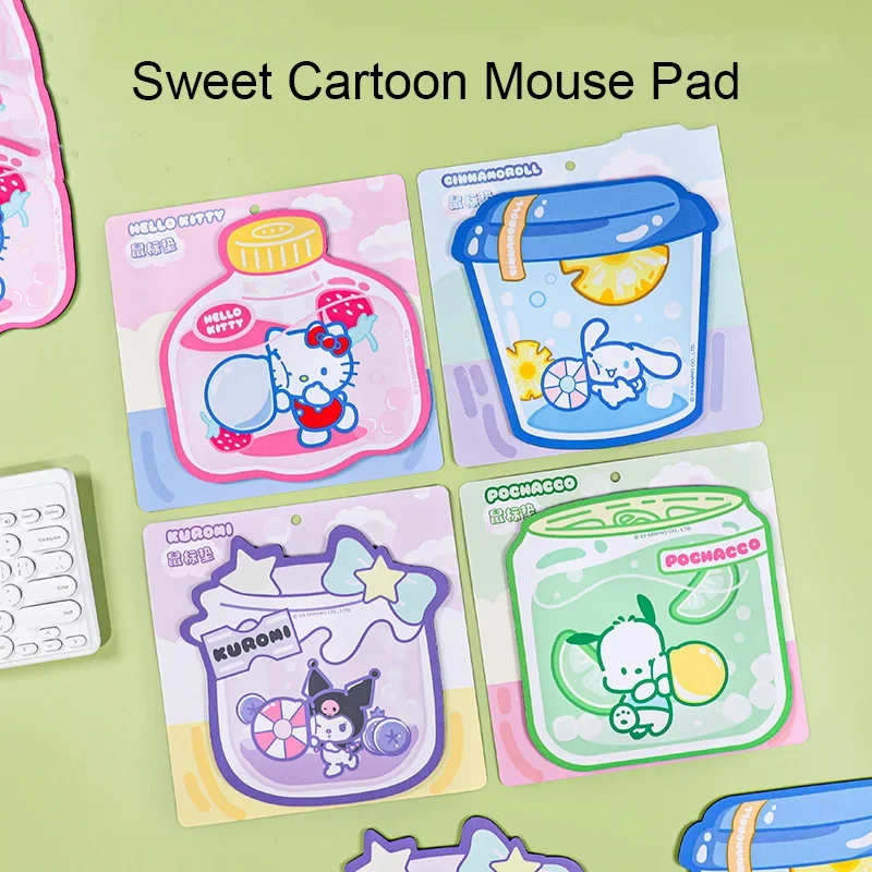 1pc Sweet Cartoon Mouse Pad Creative Non-slip Cute Gaming Mouse Pad Ergonomically Designed for Girl Gift School Office Supplies
