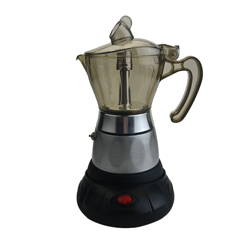 

Aluminum Mocha Pot 4-Person Brew Coffee Pot Double Valve Poly Pressure Coffee Pots Aluminum Espresso Pots Household
