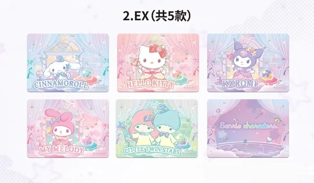 Sanrio "Shiny Dream" Sammelkarten Booster Box Niedliche Kawaii Sammelkarten mit Hello Kitty, Kuromi & Freunden TCG für Kinder & Fans – Detail 3