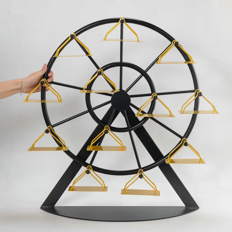 Rotary wrought iron Internet celebrity Ferris wheel Self-service tableware Korean barbecue meat display
