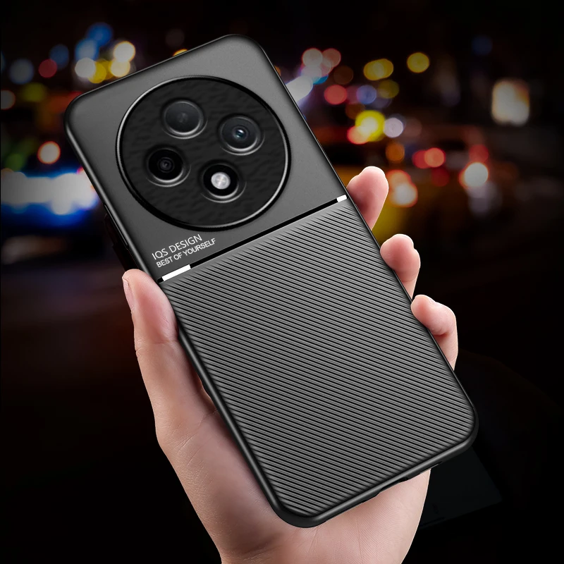 

For OPPO Reno 12F textured magnetic four-corner full coverage shockproof and drop-resistant phone case