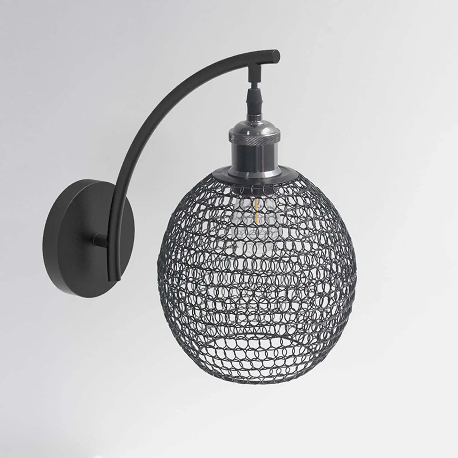 Paralumi plafoniera copertura decorativa in filo di ferro paralume lampada a sospensione gabbia per Bar ristorante Hotel cucina lampadario
