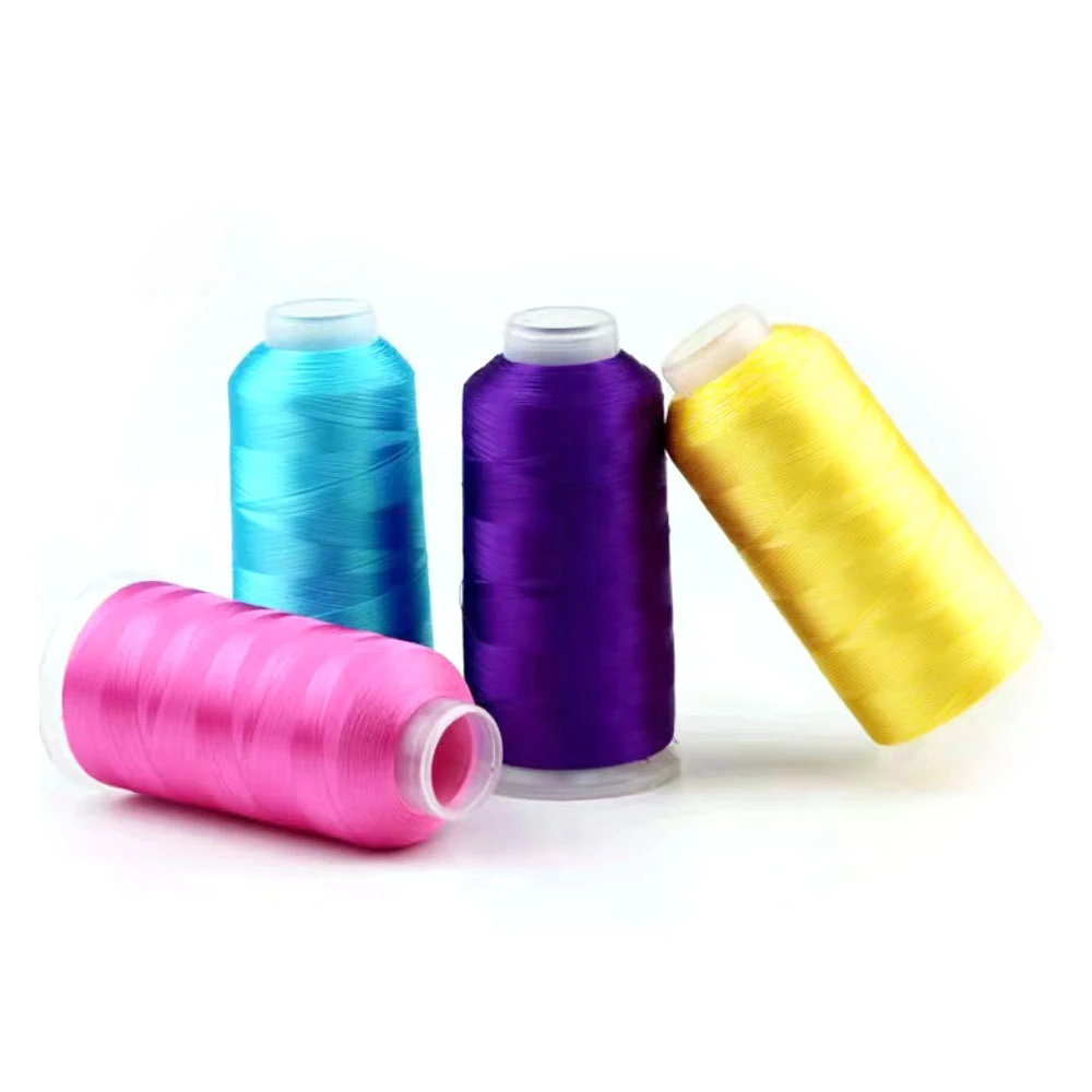 

3000 Yards/Roll Polyester embroidery thread embroidery, 120D/2 ply DIY hand-made ice silk tassels Embroidery Home Needlework