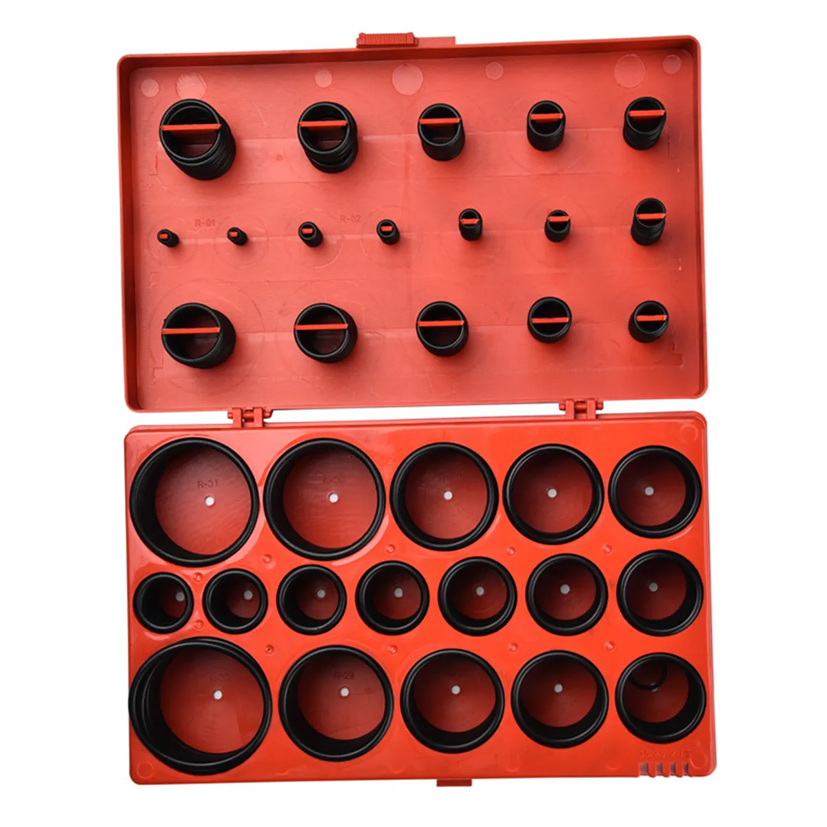 419Pcs Rubber Gasket Kit 32 Sizes Heavy Duty Divided Case Super Pliable Thick Wall Seals for Boat Rv Wiring Machinery Hydraulic
